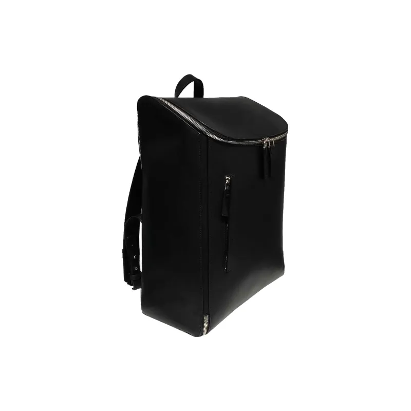 BONASTRE Cow Leather Backpack Unisex Black-1