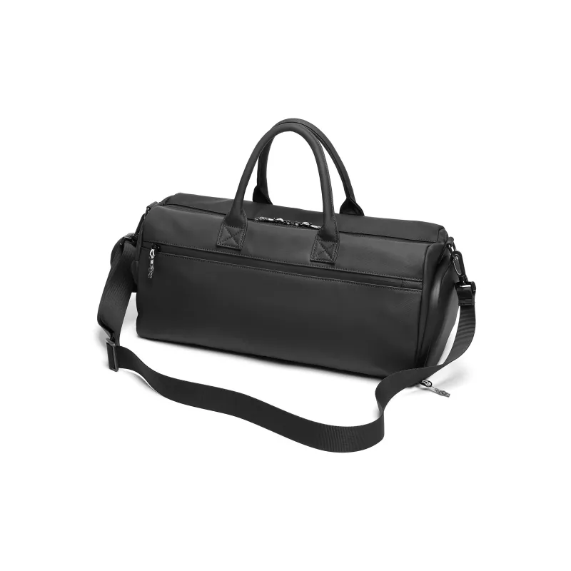 Pepsi Water-Repellent Membrana Dermalis PU Yoga Gym Bag Crossbody Travel Bag Medium Size Unisex Black/White-9