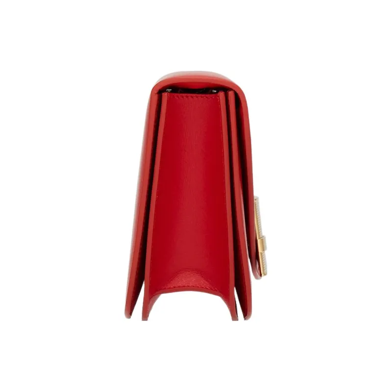 FERRAGAMO Calfskin Shoulder Bag, Crossbody Bag Regular Women's Flame Red-2