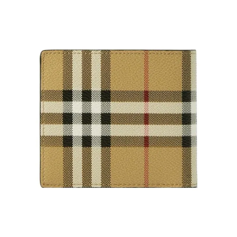 Burberry Polyurethane Wallet Regular Men's Light Brown-2
