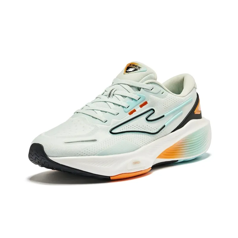 Erke Odd Bullet 5.0 Running Shoes Men Low Top Heather Gray Jet Black-2