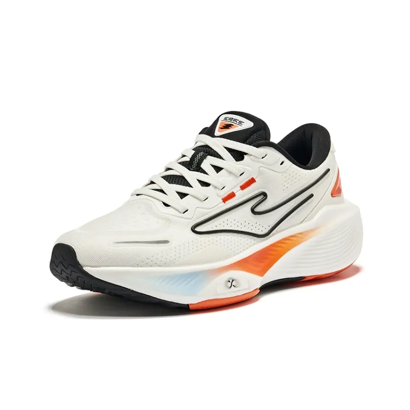 Erke Odd Bullet 5.0 Running Shoes Women's Low Top Microcrystal White Jet Black-2