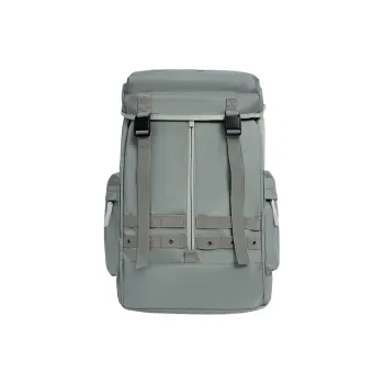 Deli Bear Oxford Backpacks Backpack Large Size Unisex Light Gray/Dark Gray/Red/Black