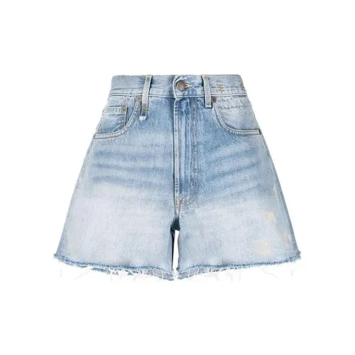 R13 Denim Shorts Women's Light Blue