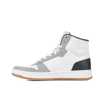 Levis Slip-Resistant Coverage High-Top Skateboard Shoes Men's Black White Gray