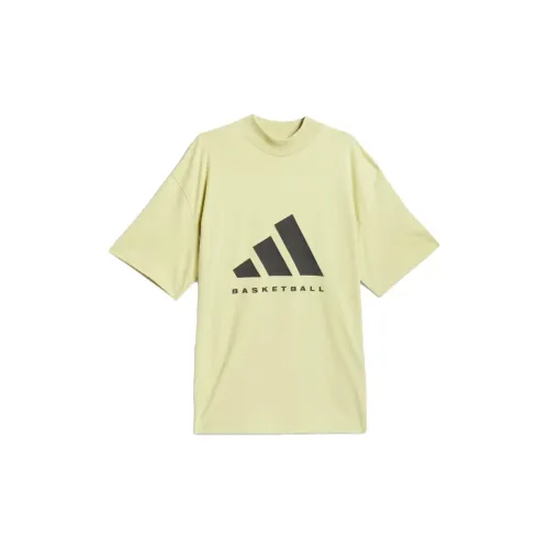 Adidas T-Shirts Unisex Yellow