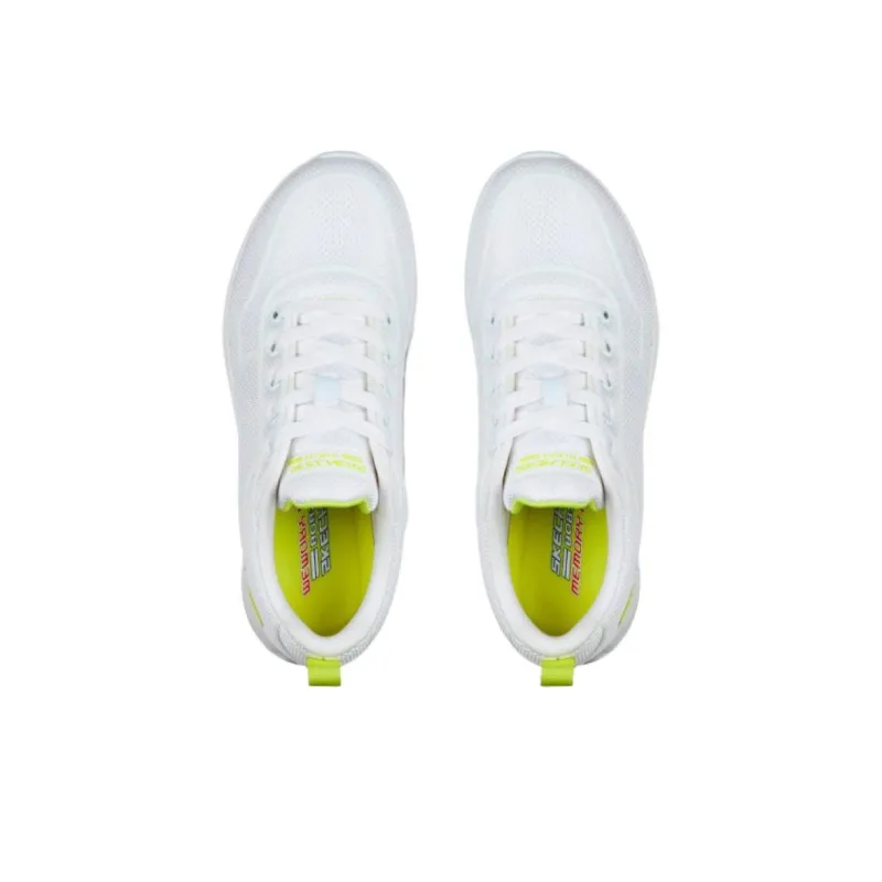 Skechers Bob's Slip Resistant Low Top Casual Shoes Women's White Yellow-3