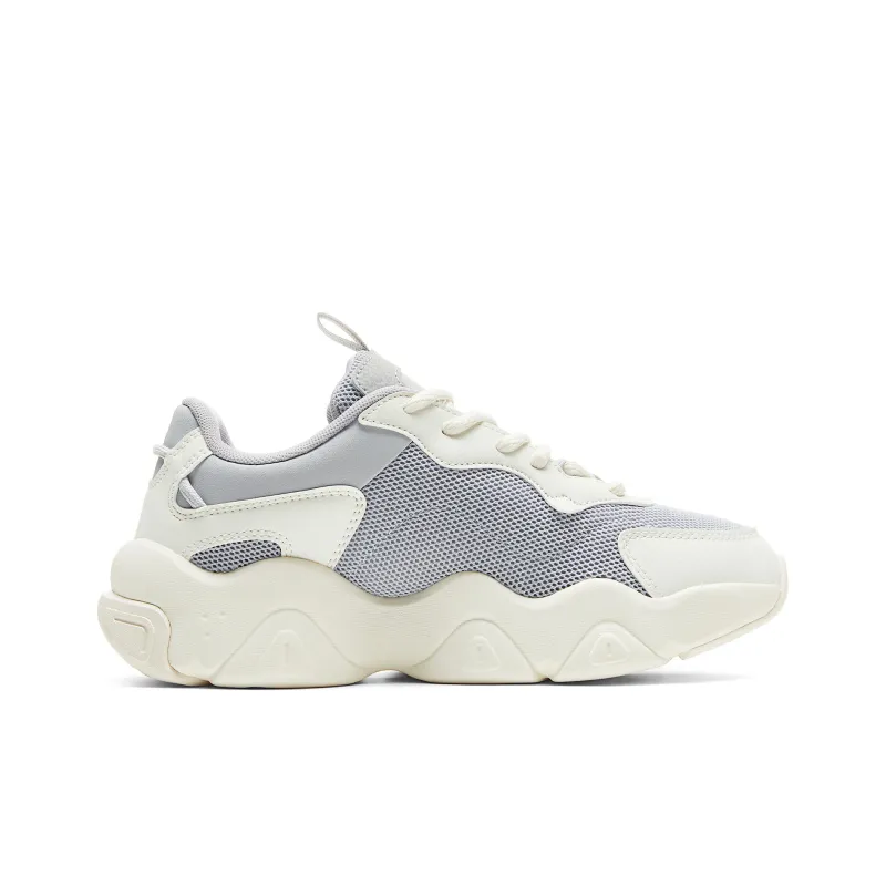 PEAK Classic Heritage Low-Top Casual Shoes Women's Pale Gray Rice White-1