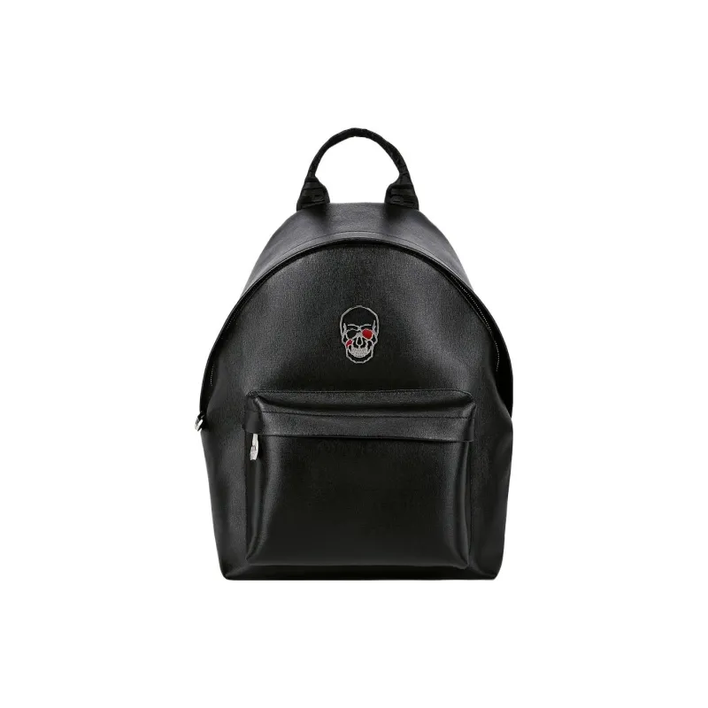 PHILIPP PLEIN Calfskin Backpack Regular Unisex Black-0