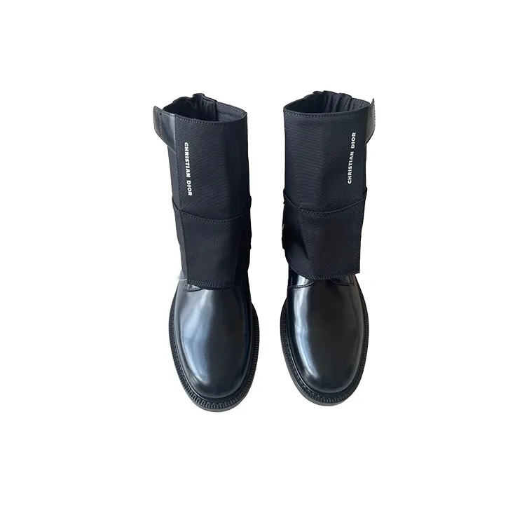 DIOR Dress Shoes Men Low-Top Black-4