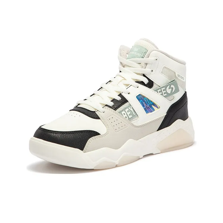 361° Thermal High Top Skateboard Shoes Women's Feather White/Obsidian Black-1