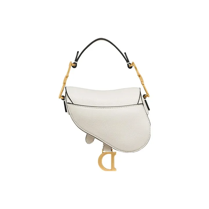 DIOR Saddle Goatskin Saddle Bag Shoulder Bag Crossbody Bag Handbag Extra Mini Women's Latte-3