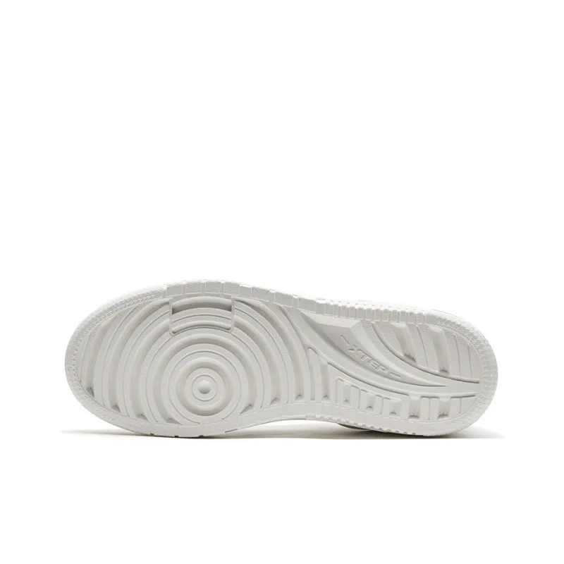 XTEP Low-Top Skateboard Shoes Men's Moonstone Gray/Sail White-5