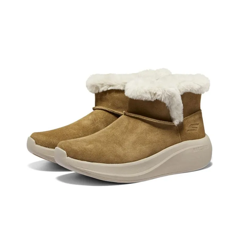Skechers ON THE GO Warm And Wear Resistant Ankle Length Snow Boots Women's Yellow-2
