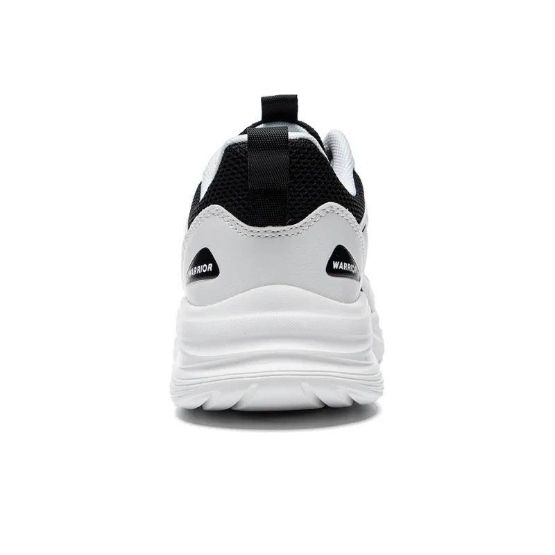 Warrior Panda Shoes Lightweight And Breathable Low Top Casual Shoes Unisex Black White-4