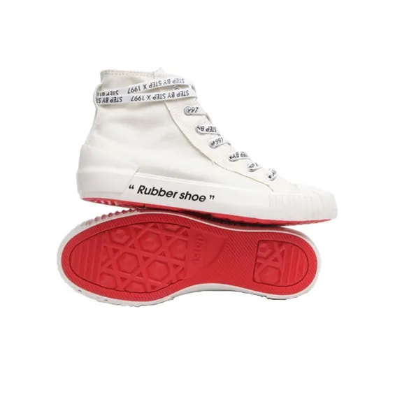 ISTEP High Top Canvas Shoes Women's White-3