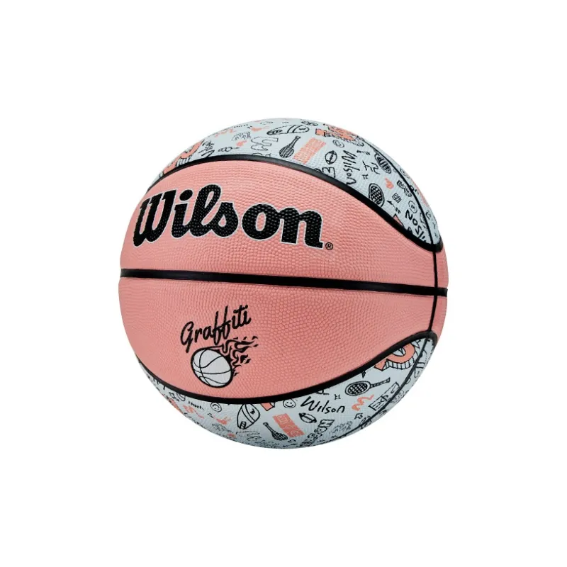 Wilson Rubber Basketball Light Pink Size 7 Training Unisex-1