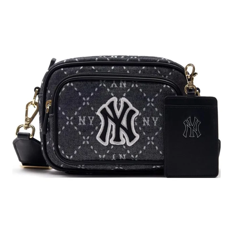 MLB Artificial Leather Combo Bag Camera Bag Shoulder Bag Crossbody Bag Regular Unisex Black-1