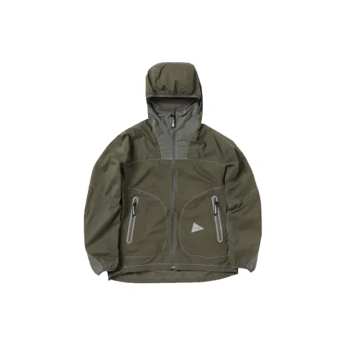 And Wander Jackets Unisex Olive Green