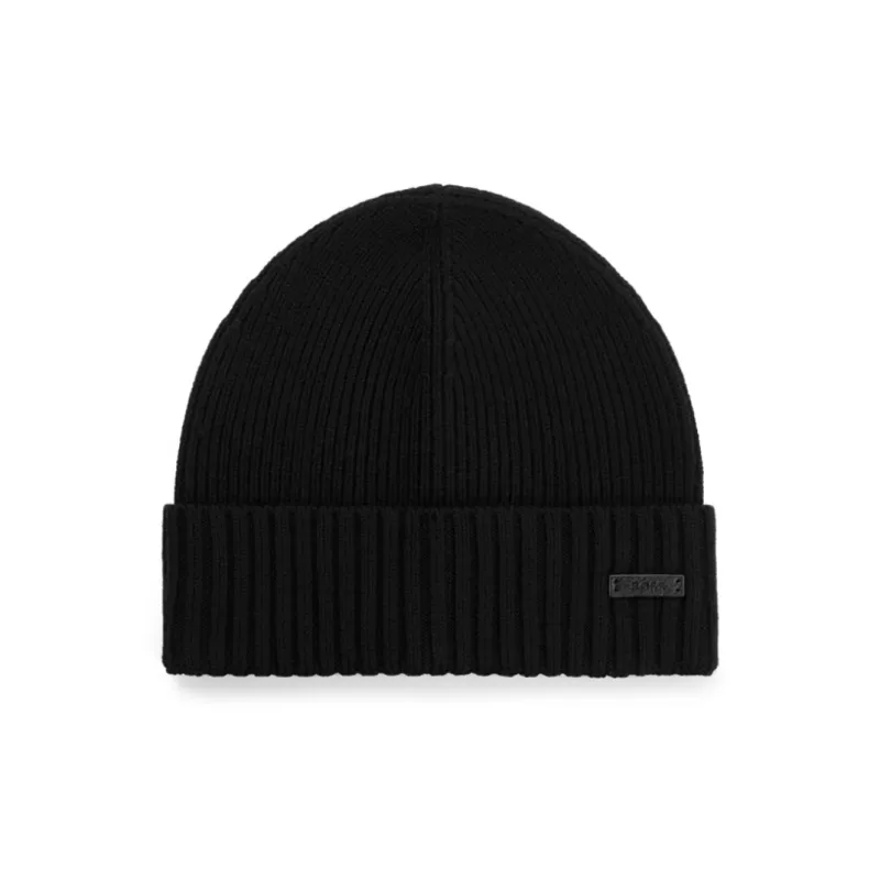 HUGO BOSS Logo Patch Knitted Beanie-0