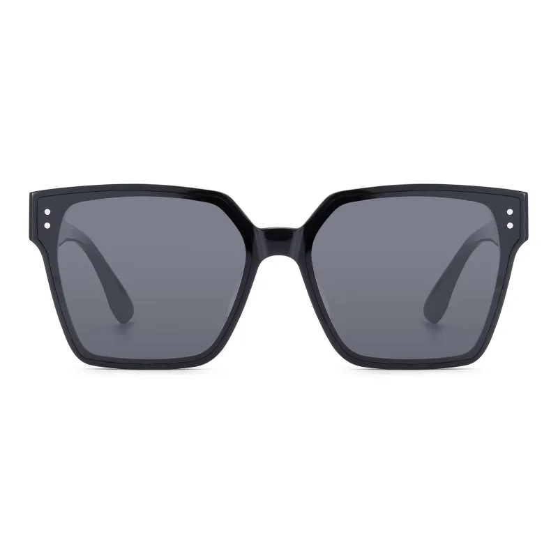 SUYAN Plate Frame Irregular Shape Sunglasses Unisex-2
