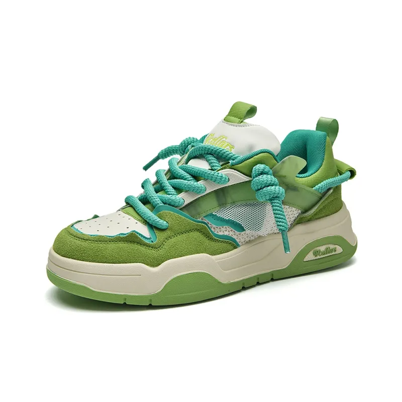 TCELLARS Mid Top Skateboard Shoes Unisex Mint Green Box Limited Edition-2