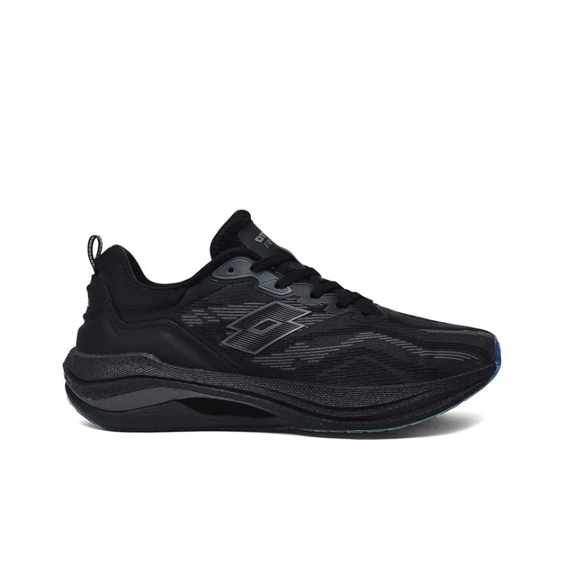 LOTTO Running Shoes Men Low Top Black/White/Neon Green/Orange Red/Red-6