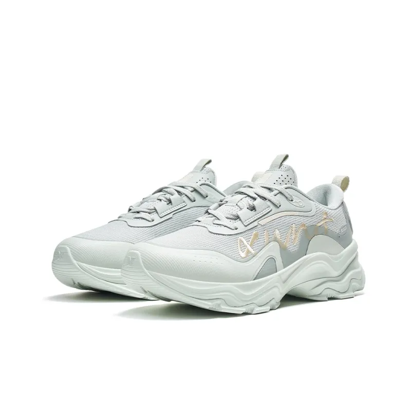 XTEP Low Top Running Shoes Women's Tru Gray/Tea White-2