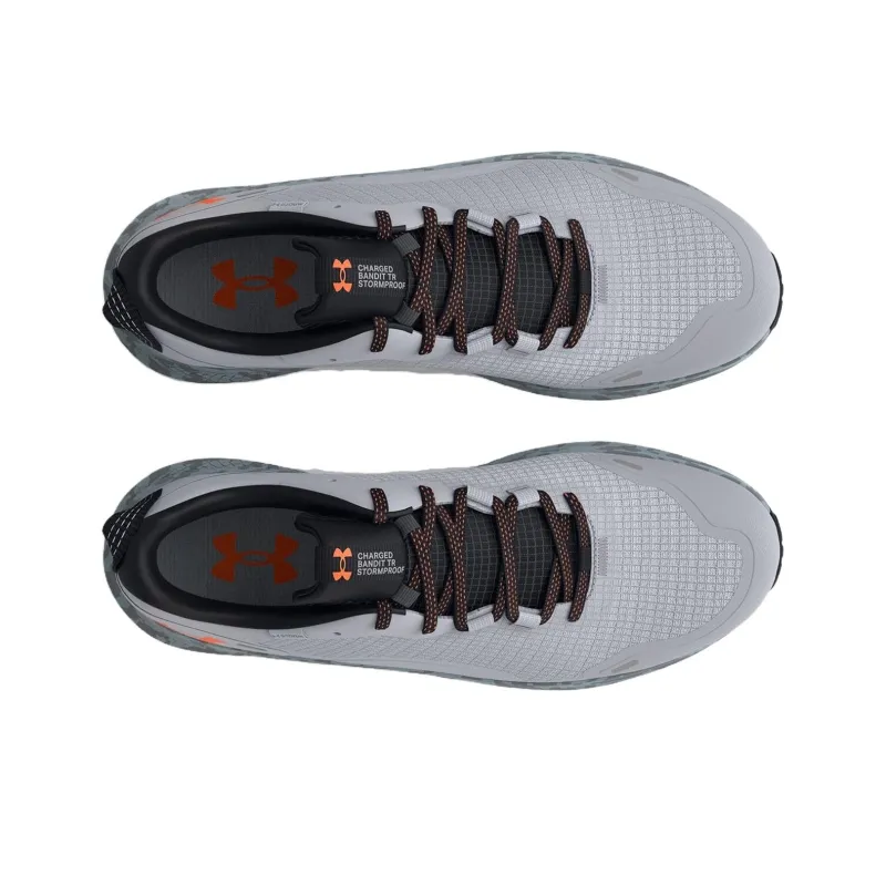Under Armour Charged Bandit Trail 2 Slip Resistant Low Top Running Shoes Men's Gray-3