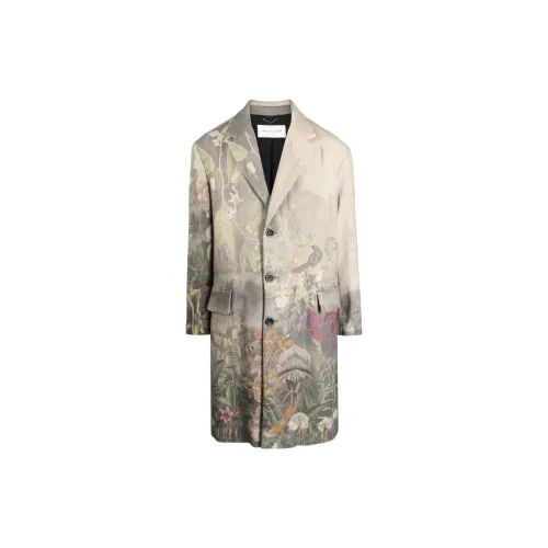 DRIES VAN NOTEN Coats Men Gray