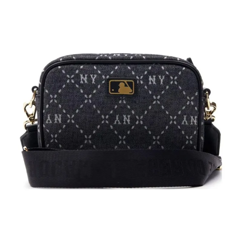 MLB Artificial Leather Combo Bag Camera Bag Shoulder Bag Crossbody Bag Regular Unisex Black-4