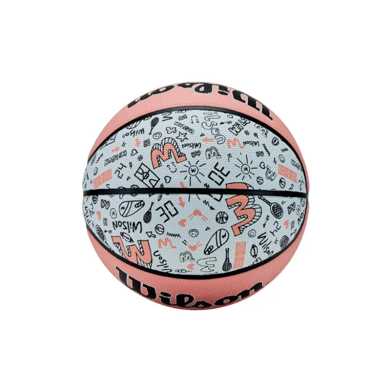 Wilson Rubber Basketball Light Pink Size 7 Training Unisex-2
