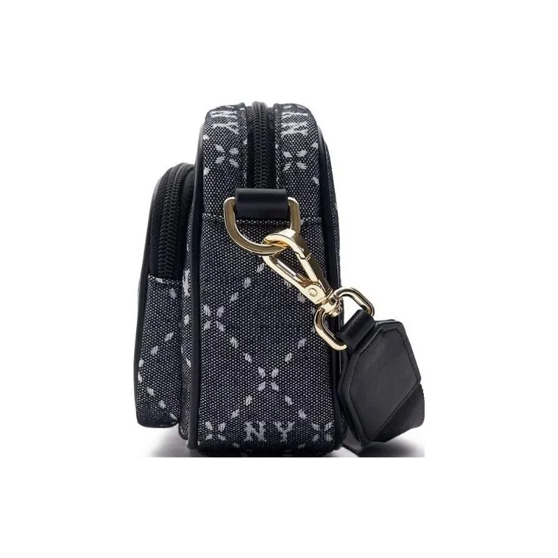 MLB Artificial Leather Combo Bag Camera Bag Shoulder Bag Crossbody Bag Regular Unisex Black-3