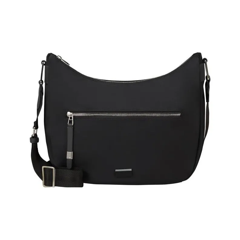 SAMSONITE Recycled Polyester Crescent Bag Shoulder Bag Crossbody Bag Women's Black-0