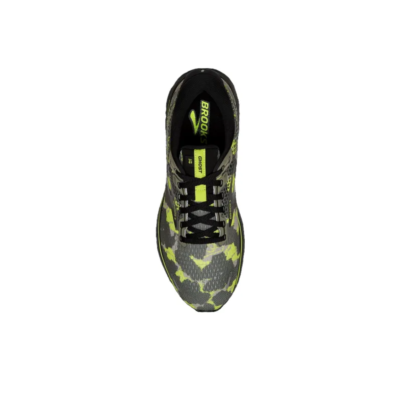 Brooks Ghost 14 'Camo - Lime Punch Black'-1