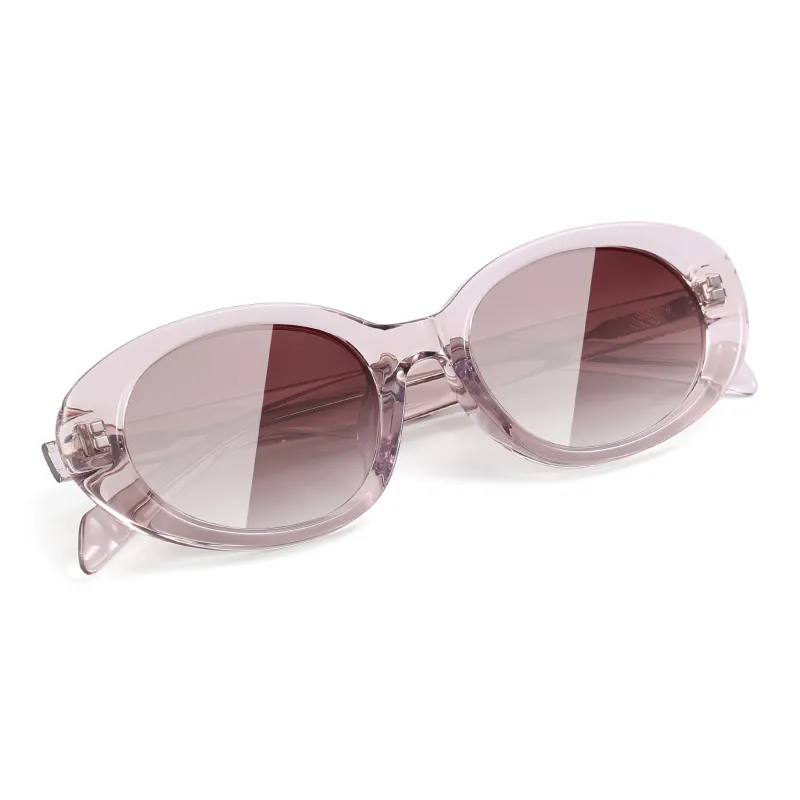 SUYAN Plate Frame Oval Sunglasses Unisex-3