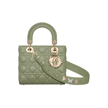 DIOR Lady DiorMy ABCDior Lambskin Lady Dior Bag, Shoulder Bag, Crossbody Bag, Handbag Small Size Women's Cactus Green