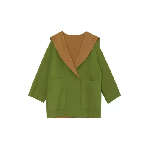 MIIDII Coats Women's Peridots Green
