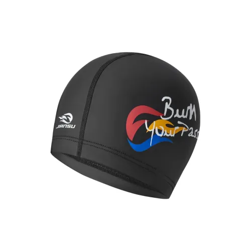 Asiatic Lion Swimming Caps Unisex Black 693
