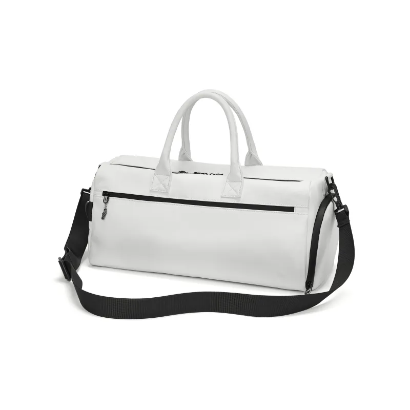 Pepsi Water-Repellent Membrana Dermalis PU Yoga Gym Bag Crossbody Travel Bag Medium Size Unisex Black/White-3