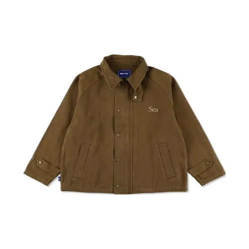 WIND AND SEA Jackets Men Brown