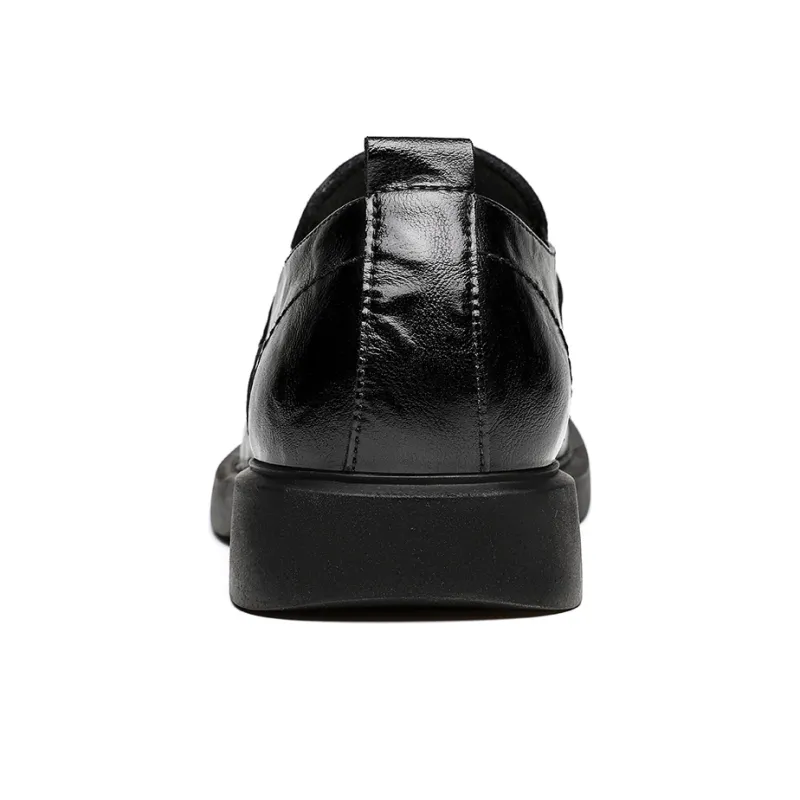 CHINT Dress Shoes Men Low Top Black-2