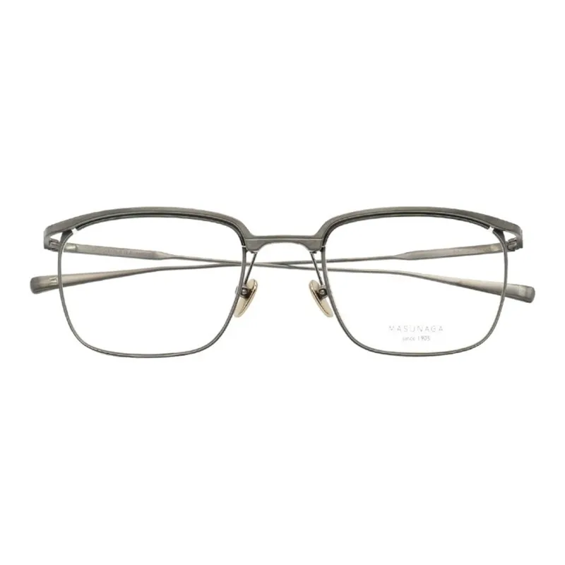MASUNAGA Titanium Rectangular Eyeglass Frames Unisex Multicolor-4