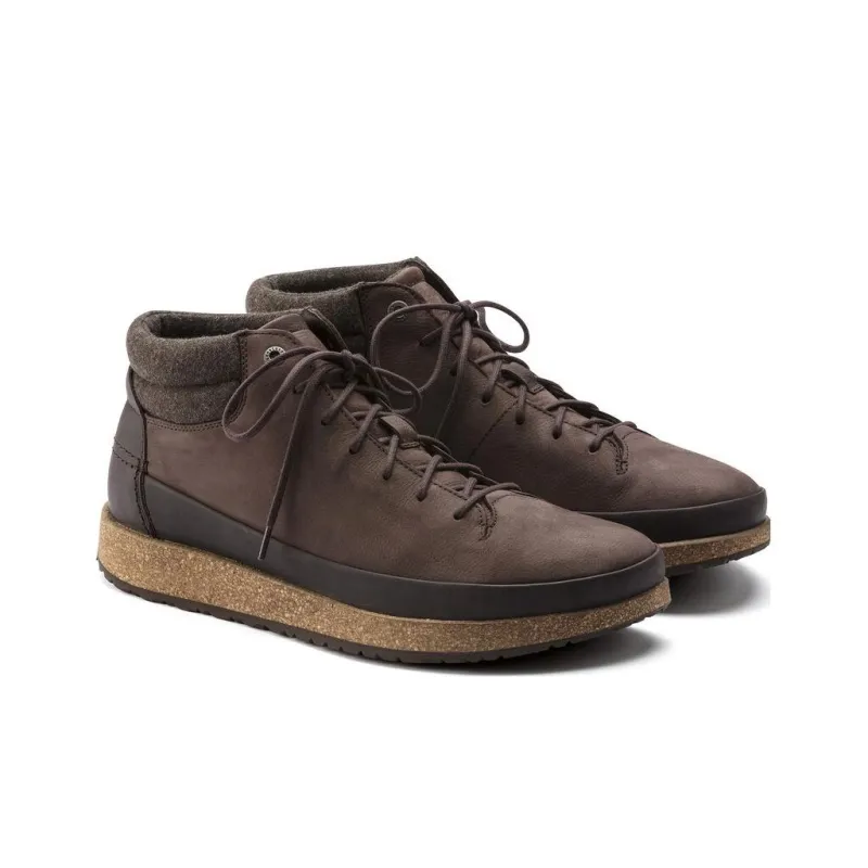 Birkenstock High Top Casual Shoes Unisex Brown Narrow Fit-2