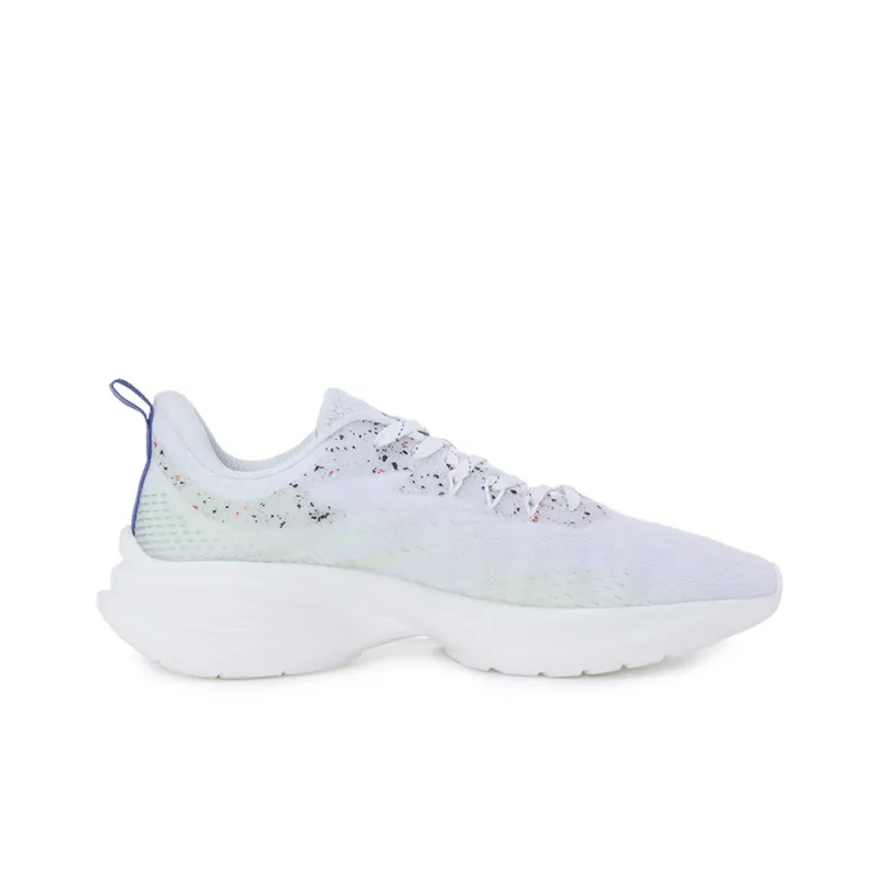 Erke Low-Top Running Shoes Men's True White Turquoise Blue-1