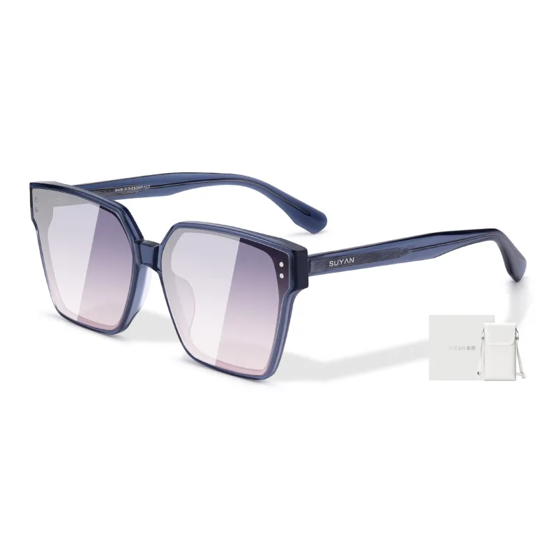 SUYAN Plate Frame Irregular Shape Sunglasses Unisex-8