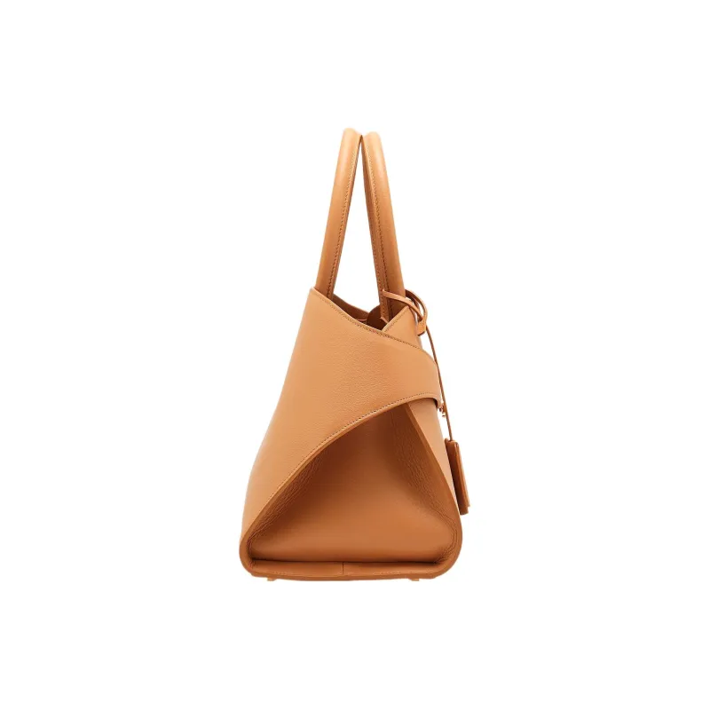 FERRAGAMO Grained Calfskin Shoulder Bag, Crossbody Bag, Handbag Small Size Women's Light Camel-2