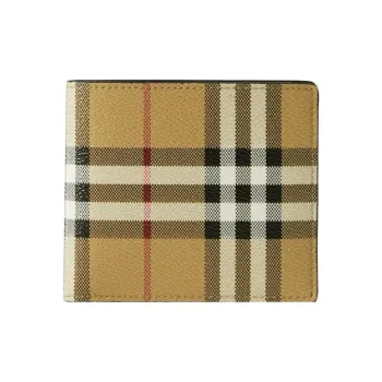 Burberry Polyurethane Wallet Regular Men's Light Brown