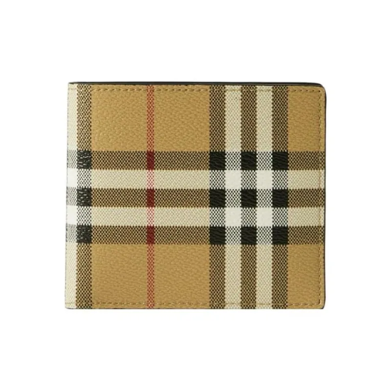 Burberry Polyurethane Wallet Regular Men's Light Brown-0