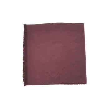 FENDI Knit Scarves Unisex Red Brown